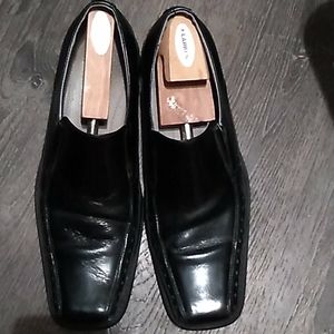 Stacy Adam's Mens Black Leather Loafers Size 11